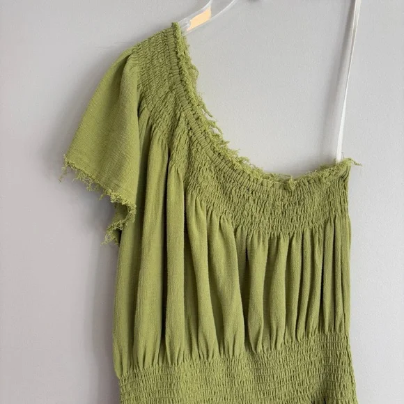 Free People Gauzy One Shoulder Dress Size S - Picture 2 of 7